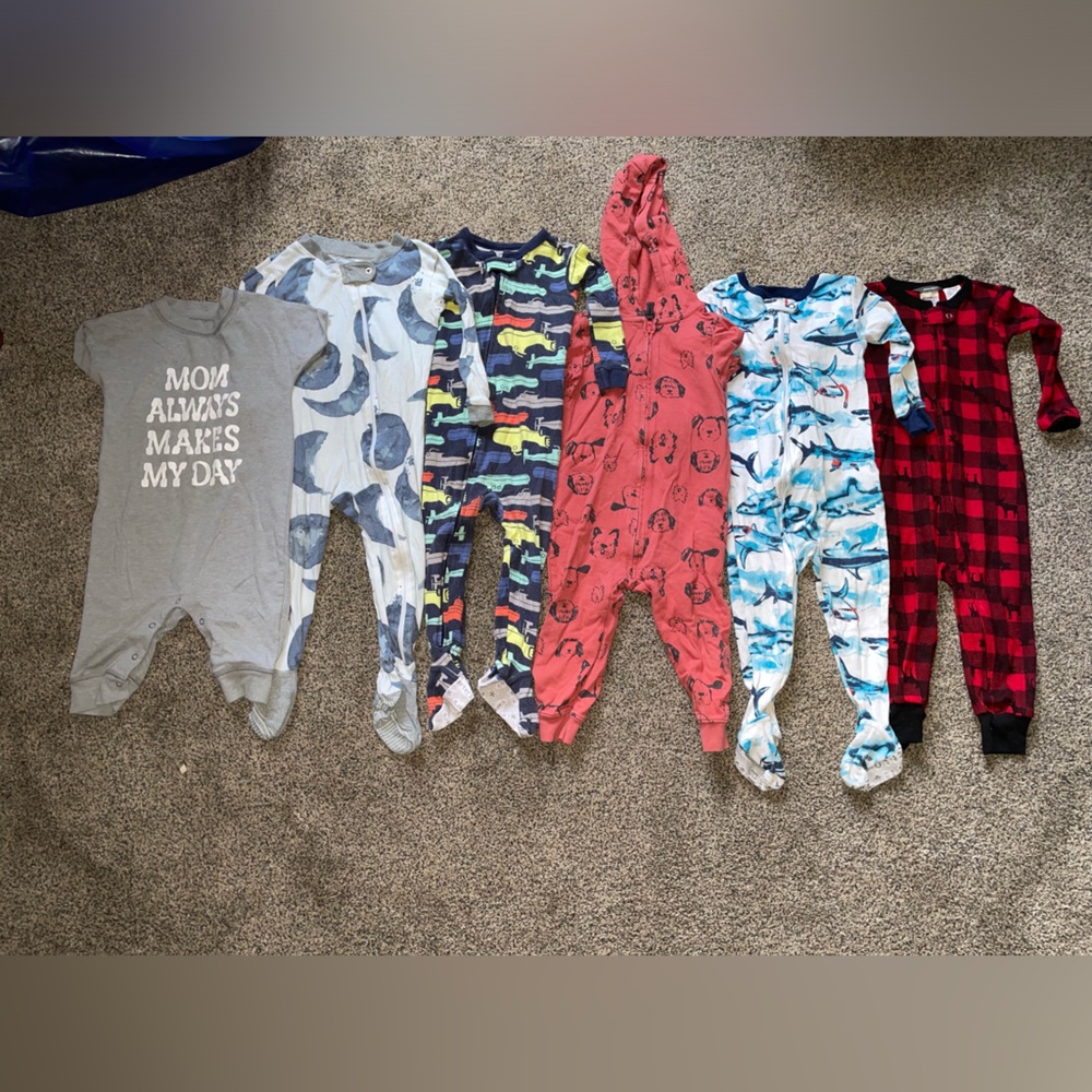 Baby boy feet pajamas/ outfits